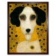 thumbnail image 1 of Klimt Style Adele Bloch's Poodle Dog Art Print Framed Poster Wall Decor 12x16 inch, 1 of 5