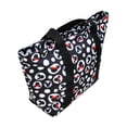 thumbnail image 5 of Disney Mickey Mouse Tote Bag Minnie Icon Zippered Black Travel Handbag, 5 of 6
