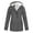 Grey, variant on Women's Plus Velvet Outdoor Solid Color Waterproof Ski Jacket Warm Winter Snow Coat Mountaineering Hooded Coat