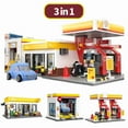 thumbnail image 2 of MOC City Retail Station Gas Station Car Wash Series Building Block Model Convenience Store Bricks Toys for Children DIY Gifts, 2 of 9