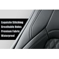 thumbnail image 6 of Coverado Custom Front Car Seat Covers Waterproof Faux Leather Seat Protectors, Fit For 2015-2023 F150, 2017-2023 F250 F350 Crew Cab, Black, 6 of 7