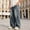 Blue, variant on Jeans for Men Distressed Baggy Denim Pants Washed Streetwear Straight Wide Leg Jeans (Black XXXL)