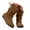 Brown, variant on enyan Cowgirl Boots Women's Knee High Boots Fashion Comfortable Riding Boots for Women Low Heel Red,Size 8.5