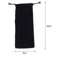 thumbnail image 2 of BLEEUS Portable Drinking Straws Storage Bag Straw Velvet Storage Bag For Picnic Camping Home Supplies, 2 of 6