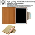 thumbnail image 2 of Allytech Case for Apple iPad 6th 5th Gen/ iPad Air 1 2, Multi Angle Stand Document Pocket Business Type Folio Flip Auto Sleep Wake Shockproof Case Cover Compatible with Keyboard, Gold, 2 of 5