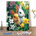 thumbnail image 1 of Easter Bunny Paint by Number Kit, Spring DIY Kit, Suitable for Beginners, Adult Painters, Home Decor Gifts, Frame Not Included., 1 of 5