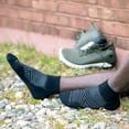 thumbnail image 3 of Darn Tough Men's Run Quarter Ultra-Lightweight Running Socks, Large Size, Black, 3 of 5