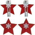 thumbnail image 1 of Xihbxyly Bolsa para Cubiertos Navideña, Decoración Festiva para Mesa, Diseño Lavable y Reutilizable, Capacidad para La Mayoría de Los Cubiertos, Decoración para Fiestas Navideñas, Comedor En Casa, Ju, 1 of 1