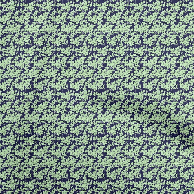 oneOone Polyester Lycra Blue Fabric Floral Dress Material Fabric Print Fabric By The Yard 56 Inch Wide