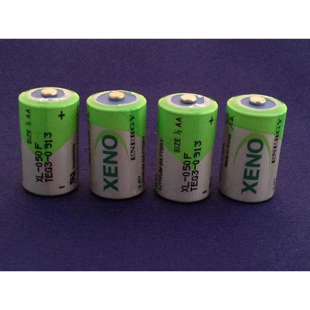 WallEc(TM) (Pack of 4) XENO XL050 XL050F 1/2 AA Size 3.6V Lithium