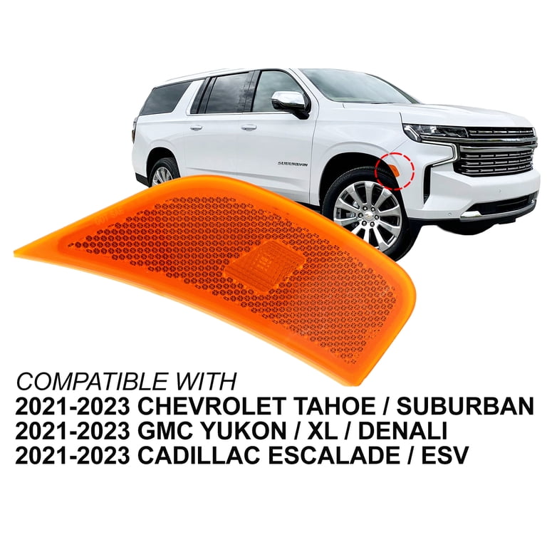 NJSBYL Tahoe LED Side Marker Lights Replacement for 2021 2022 2023