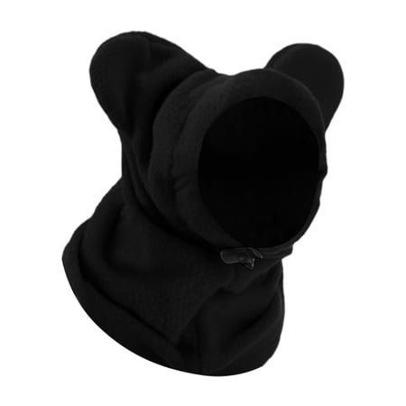 ZJNGJC Dog Warm Hat Dogs Ears Cover Noise Protection Windbreak Earmuffs Neck Warmer Scarf for Medium to Large Dog Puppy Training Black S