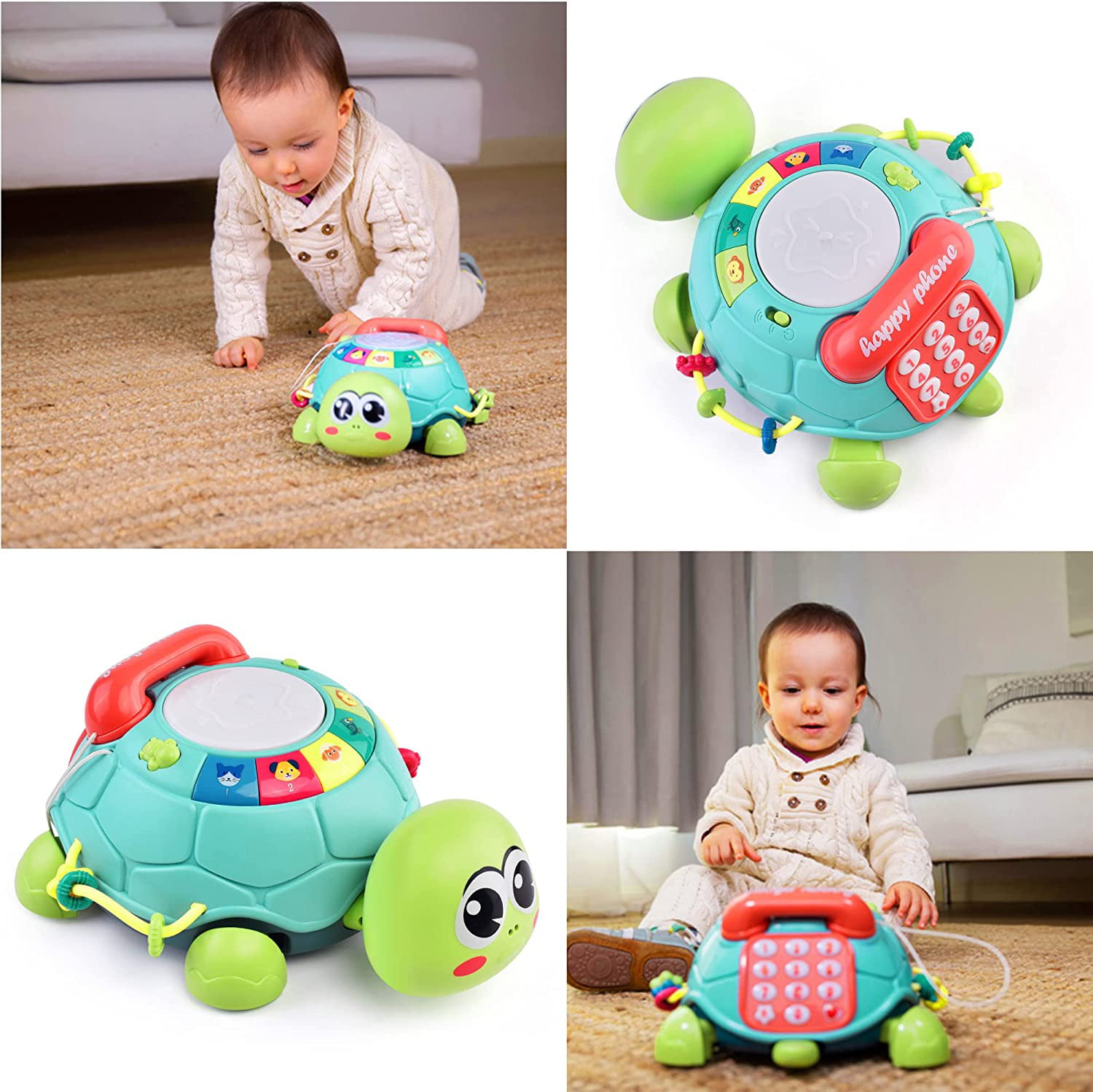 Dropship Baby Toys 6 To 12 Months; Musical Turtle Crawling Baby