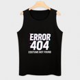 Error 404 Costume Not Found Sleeveless Shirts for Men Workout Tank Tops ...
