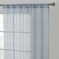 thumbnail image 2 of THD Zoey Faux Linen Textured Semi Sheer Window Rod Pocket Thick Curtains Drapery Panels, 2 Panels, 2 of 6