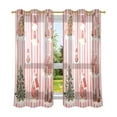thumbnail image 6 of Yayeee Window Curtains Set of 2 for Living Room Light Filtering 63"x42", White Gingerbread Houses, 6 of 7