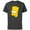 Charcoal, variant on Bart Simpson Face - Short Sleeve Cotton T-Shirt for Adults - Customized-Natural