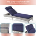 thumbnail image 2 of CHYVARY 2-Piece Patio Lounge Sofa Adjustable Angles Outdoor Thick Waterproof Cushion Steel Frame Suitable for Backyard, Patio and Porch, Navy Blue, 2 of 6