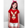 thumbnail image 3 of Easter Bunny With Bubble Gum Funny Egg Hunting Christian Holiday Youth T-shirt, Youth S, Red, 3 of 5