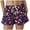 Pink, variant on felwors Women's Palm Tree Print Shorts Elastic Drawstring Waist Summer Beach Vacation Casual Shorts with Pockets (Black, XXL)