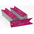 thumbnail image 2 of Inkdotpot Rose Gold Foil Paper Hang Tags Made With Love Text Favor Tags 100 Pieces, 2 of 6