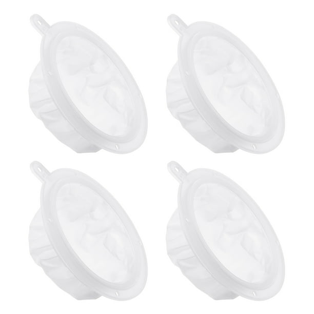 Uxcell 6.1" O.D. 300 Mesh Food Filter Strainer Kitchen Mesh Filters Strainers Fine Mesh Sieve White 4 Pack