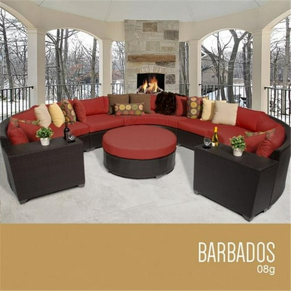 TKC Barbados 8 Piece Outdoor Wicker Patio Furniture Set