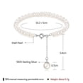 thumbnail image 3 of Pulseras de perlas,Pulseras de perlas ajustables Universal Women Party,Hebilla deslizante sin estiramiento de joyería blanca redonda,Colgante de plata con baño de cobre Enlace simple,Fiesta Yinane Pulseras de perlas, 3 of 8