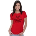 thumbnail image 3 of Heartbeat of a Hunter Cute Womens Slim Fit Graphic Tee Brisco Brands S, 3 of 5
