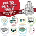 thumbnail image 2 of Kitty City Claw Mega Kit de muebles para gatos Interiores y exteriores para Dormir Perrera al Aire libre, 2 of 5