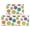 Geometric Flower and Dahlia White, variant on Geometric Flower and Dahlia Beige Anti Fatigue Kitchen Rugs Set Of 2, Non Slip Washable Decorative Floor Mats for Kitchen Sink Laundry, 17"x30" and 17"x47"