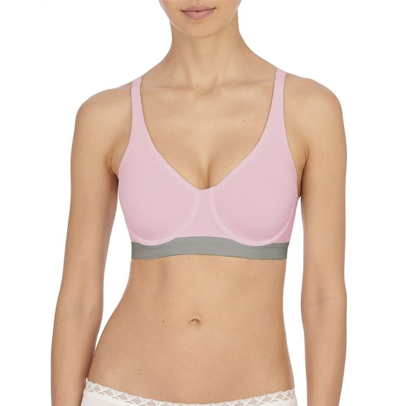 Natori's Women Recharge Sport Bra (Cotton Candy/Lead, 38DD)