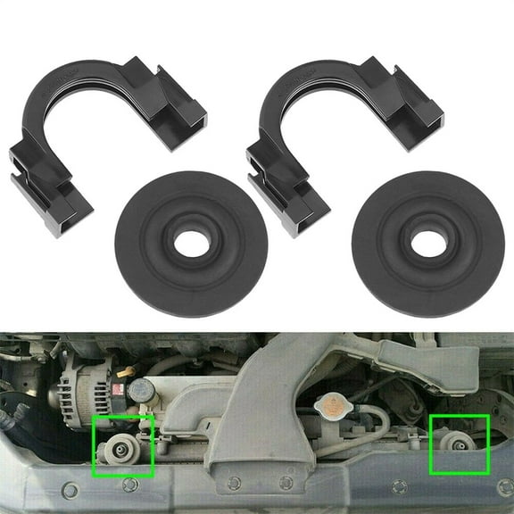 Acaigel Upper Radiator Mount Bracket & Bushing 2Set For Nissan Maxima Quest Rogue Altima