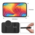 thumbnail image 2 of Car Handrails Box Pad 12.6 X 7.5 In Waterproof Non-Slip Wear-Resisting Durable Breathable Strong Tensile And Tensile Stretch Red Tie Dye Background Rainbow Colors (2), 2 of 7