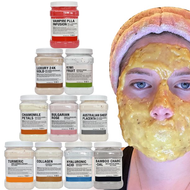 Máscara de gelatina YMEYFAN para tratamientos faciales, 650 g, paquete de 10 (23,6 onzas líquidas)