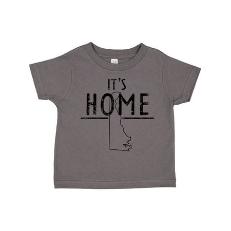 

Inktastic It s Home- State of Delaware Outline Distressed Text Gift Toddler Boy or Toddler Girl T-Shirt