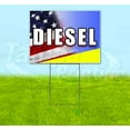 thumbnail image 1 of Diesel (18" x 24") Yard Sign, Includes Metal Step Stake, 1 of 6