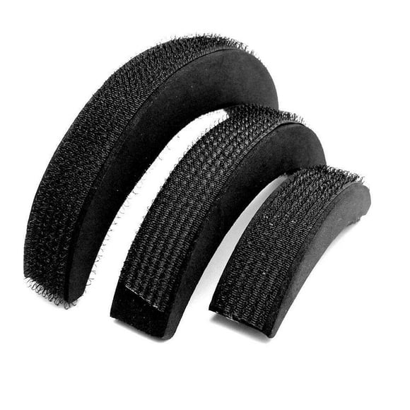 Oubit 3Pcs/Set Hair Pads Hair Volume Increase Puff Hair Bun Maker Foam Sponge Bump Up Insert Base Hair Styling Accessories