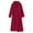 Hot Pink, variant on Womens Lapel Bathrobe Soft Thick Plush Robes Long Pajama Winter Warm Casual Nightgown Loungewear with Belt