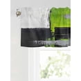 thumbnail image 6 of Valances for Windows Abstract Graffiti Rod Pocket Cafe Window Treatments Valance Curtains for Kitchen Bathroom Laundry Basement Windows 60"x14", 6 of 9