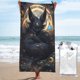 thumbnail image 1 of Toalla de playa Umbreon, suave, de secado rápido, resistente a la arena, para natación, piscina, yoga, gimnasio, camping, toallas de baño ligeras, regalo para niños, niñas, niños y adultos, 27,5 x 55, 1 of 8