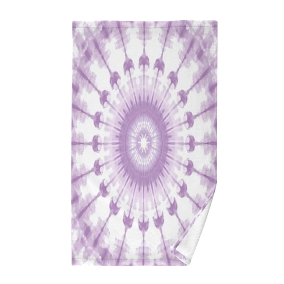 Pure Cotton Face Towel 16x28 Inches Hand Towel Bath Towel Hand Bath Towels Soft Good Water Absorption for Washing Face Wiping Face Beautiful Purple Tie Dye
