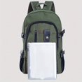 thumbnail image 2 of Men's Large Capacity Fashion Backpack Casual Retro Canvas Travel Rucksack Students Schoolbag, 2 of 5