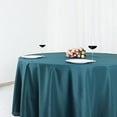 thumbnail image 4 of BalsaCircle 108" Round Polyester Tablecloth Wedding Table Linens Peacock Teal, 4 of 8
