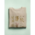thumbnail image 3 of Antique Floral Grid Ii Sweatshirt Women -Vision Studio Designs, Female Small, 3 of 4