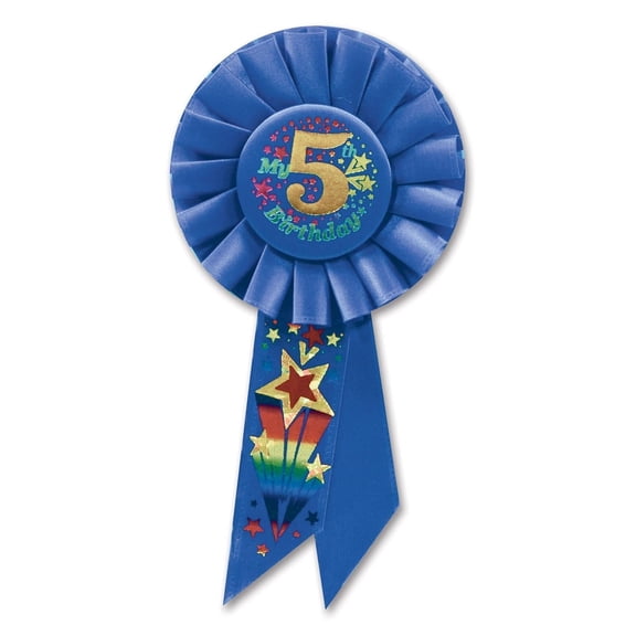 Beistle My 5th Birthday Rosette (Case of 6)