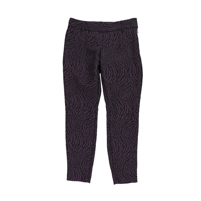 bar III Womens Los Angeles Dress Pantalones, Púrpura, 14