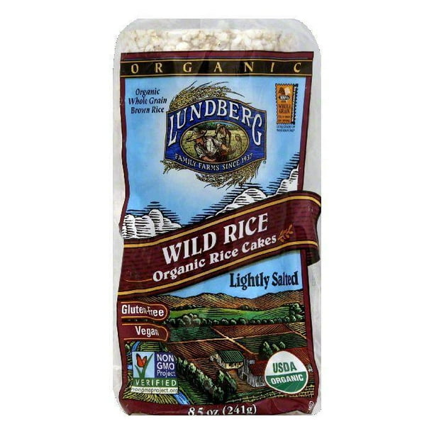 Lundberg family farms organic lightly salted wild rice cakes, 8.5 oz