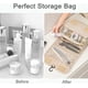 thumbnail image 2 of Travel Hanging Toiletry Bag, Cosmetic Bag Organizer, Waterproof and Foldable Makeup Bag, Large Capacity Organizer for Gym Business(Black), 2 of 4