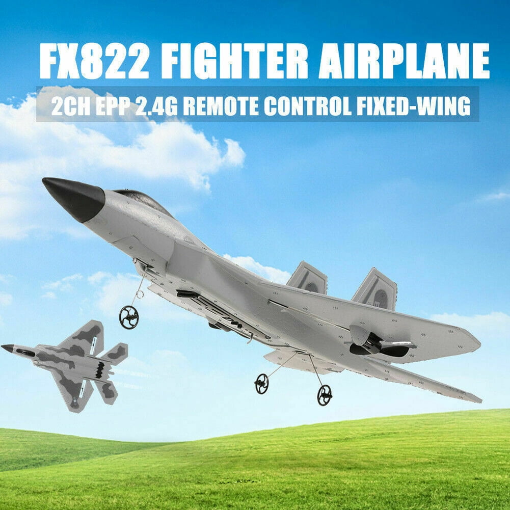 RC Plane Remote Control Airplane 2CH Electric F22 Fighter Slider Kids Toy Gifts 